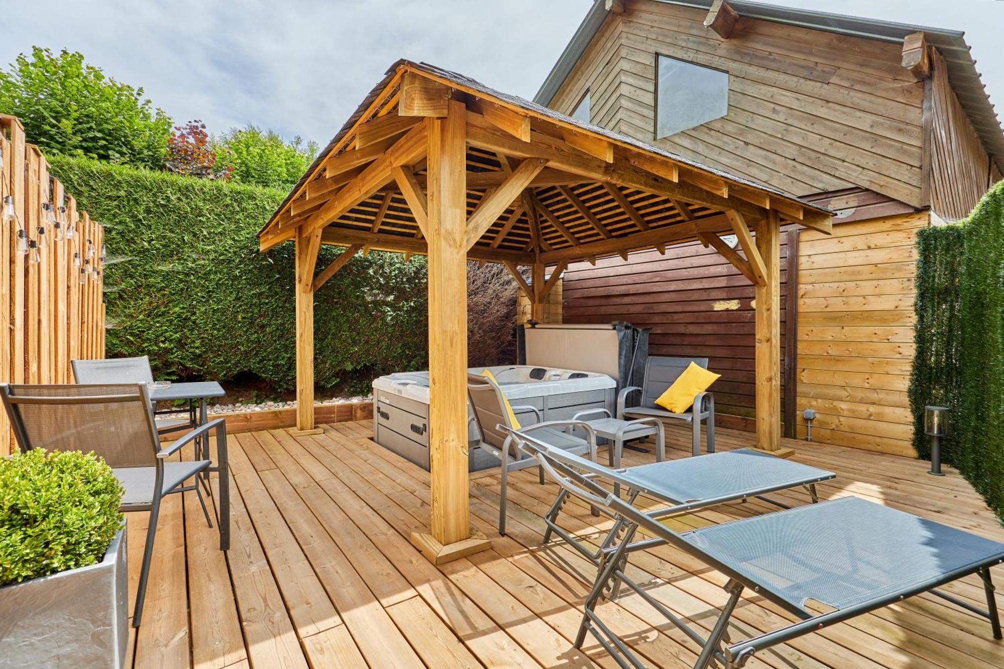 Domaine Du Gros Chene - Terrasses Avec Jacuzzis Privatifs Apartment Ablon Bagian luar foto
